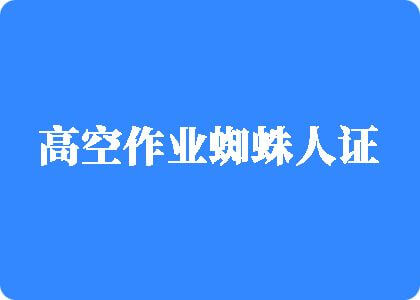 拉着双马尾操逼视频高空作业蜘蛛人证